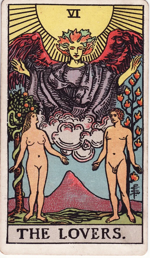 The Lovers tarot card