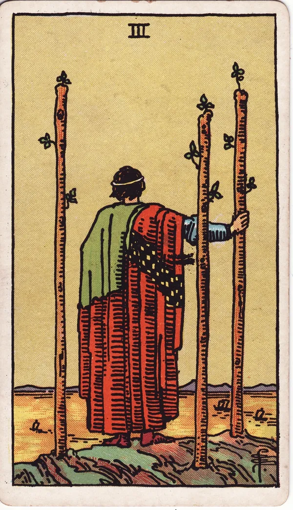 Three of Wands tarot card